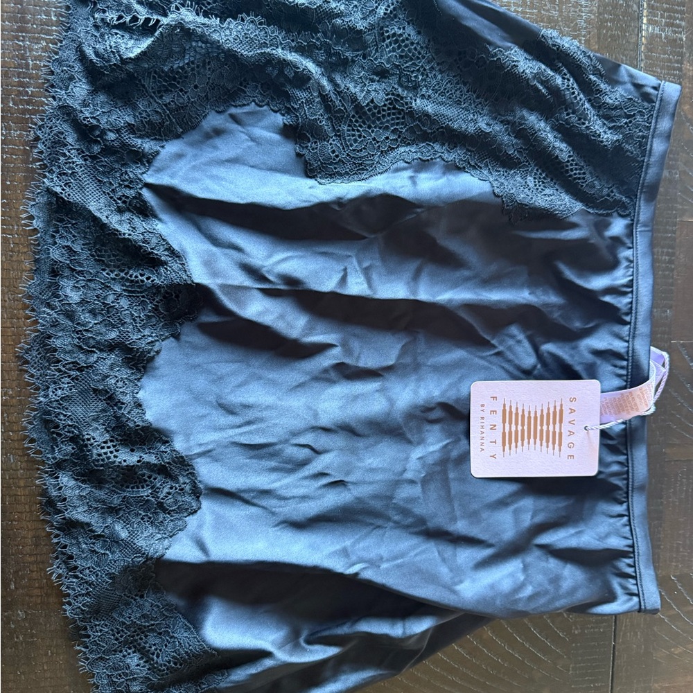 Salvage Black Satin Garment